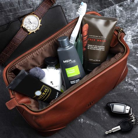 designer toiletry bag mens|best men's leather dopp kit.